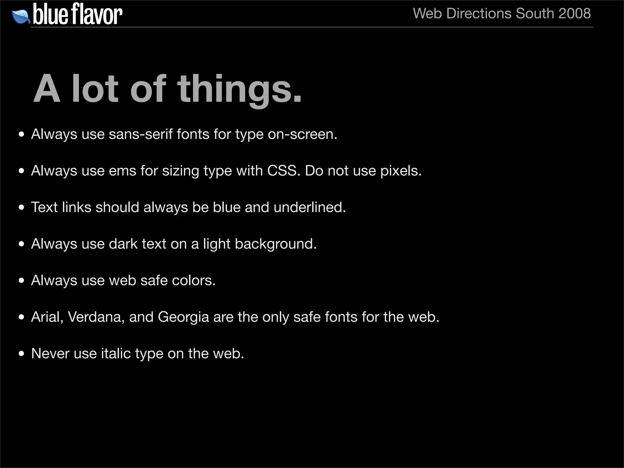 Elegant Web Typography