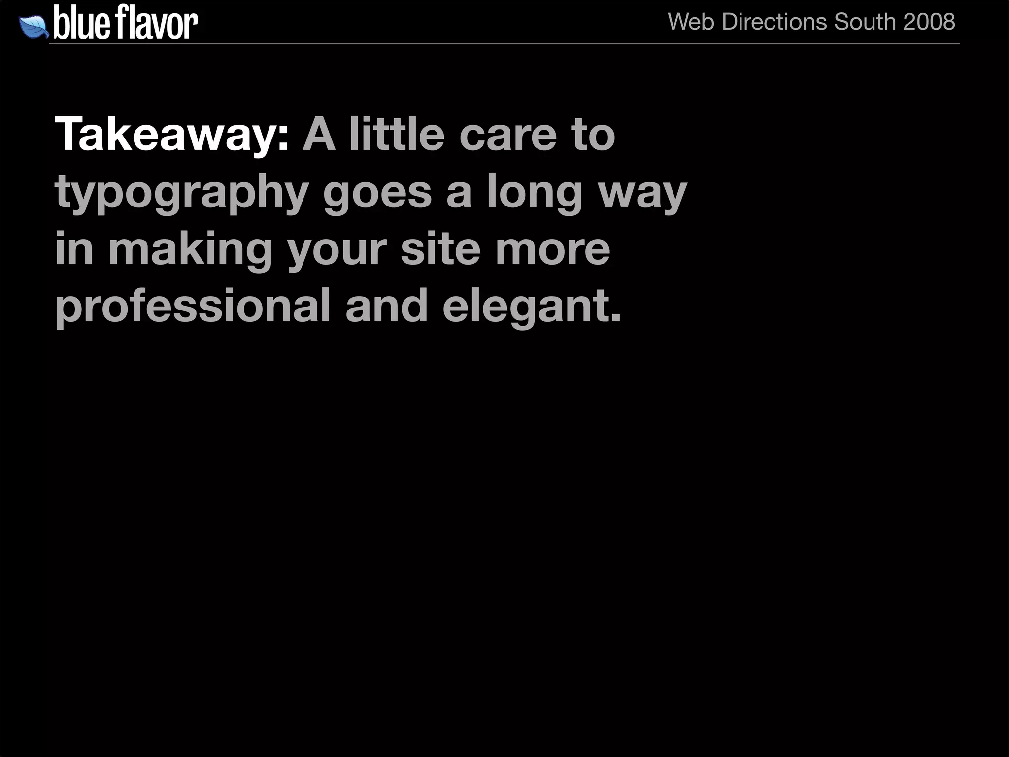 Elegant Web Typography