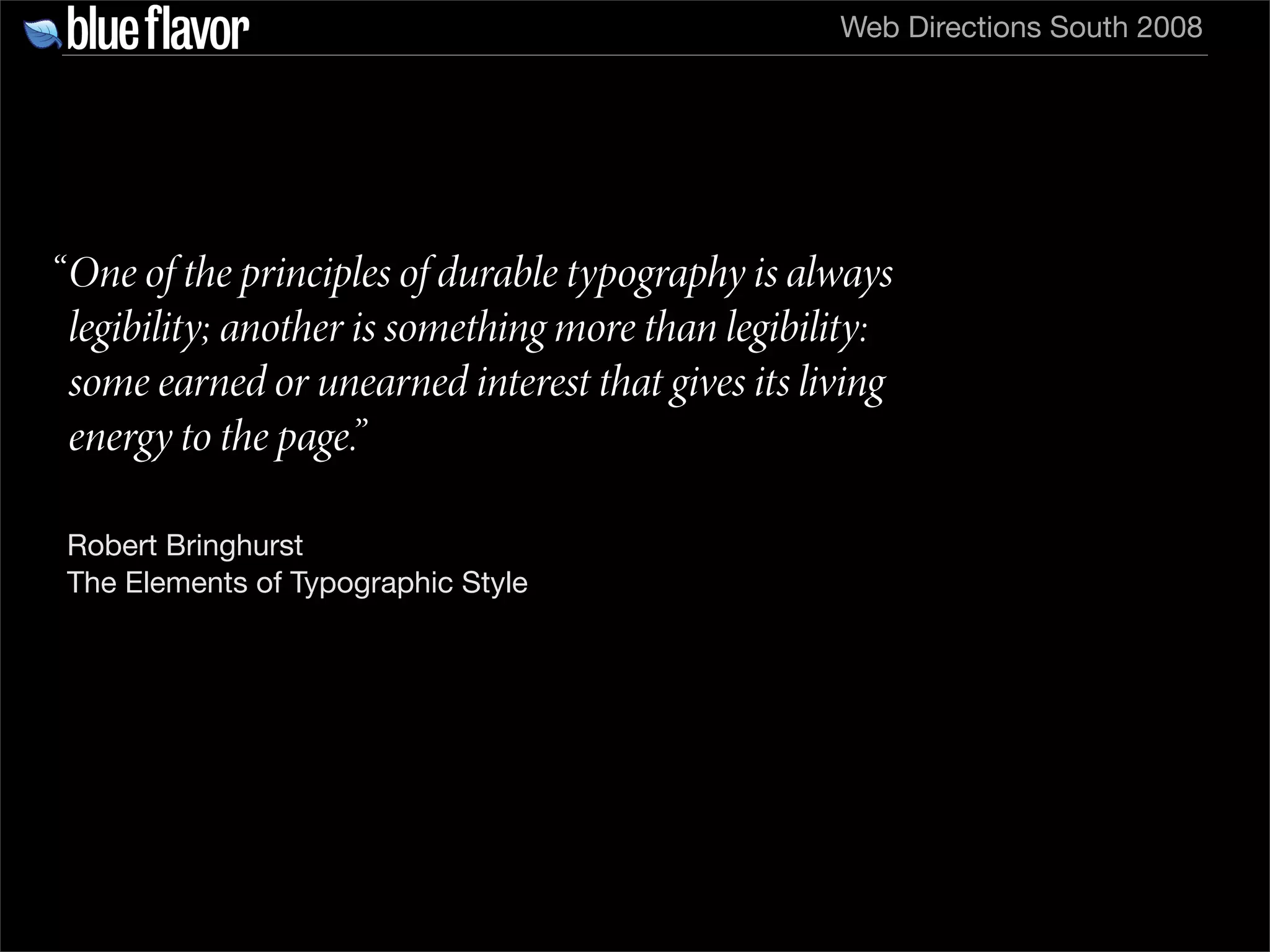 Elegant Web Typography