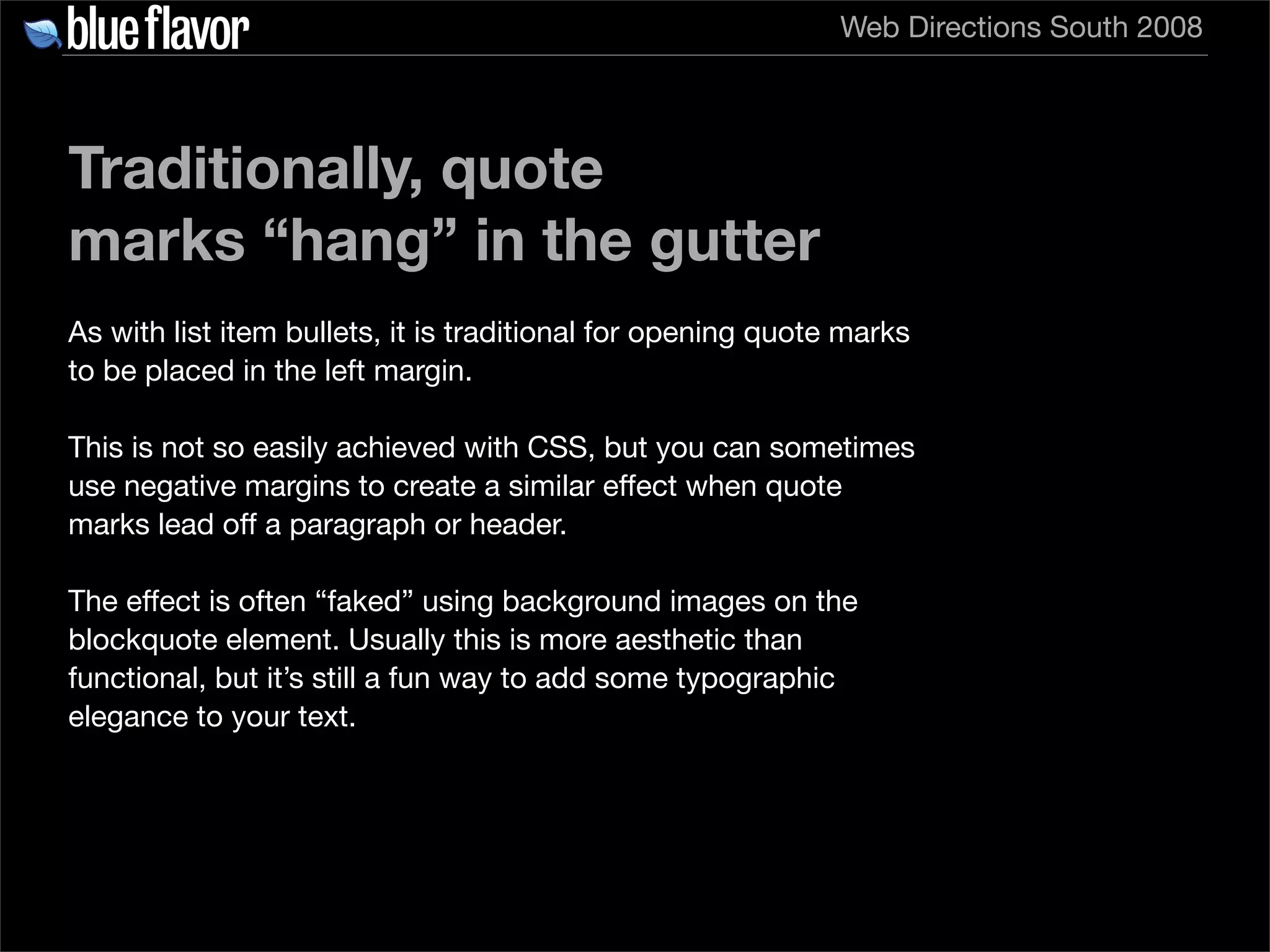 Elegant Web Typography