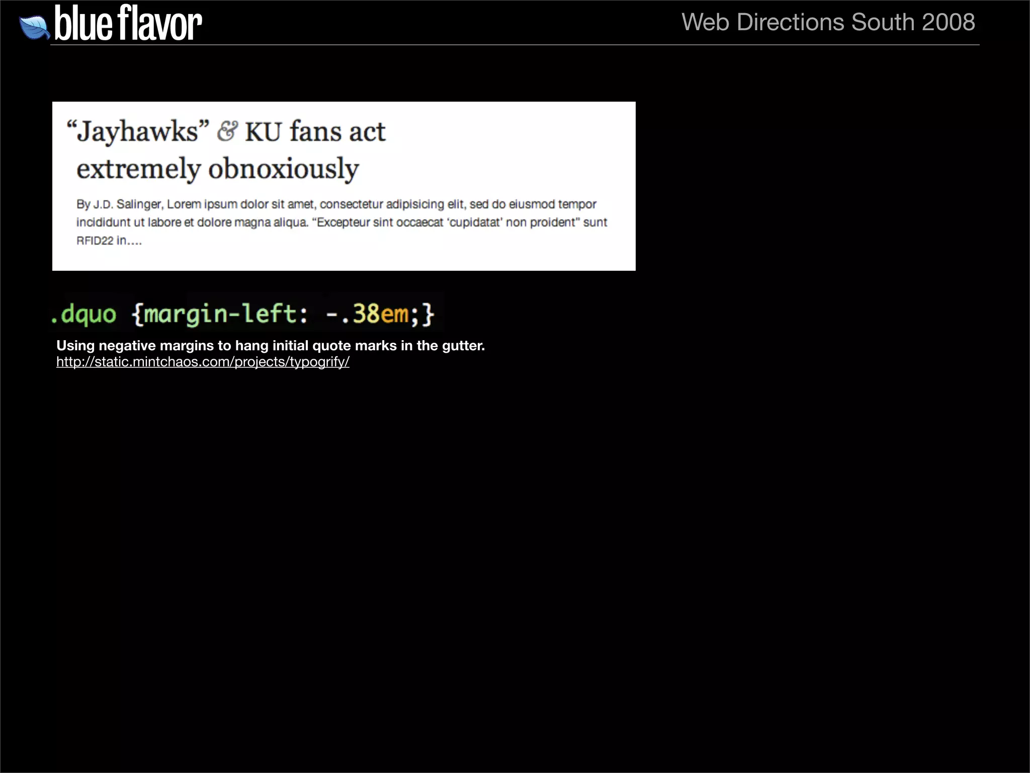 Elegant Web Typography