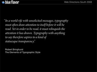 Elegant Web Typography