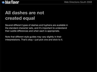 Elegant Web Typography