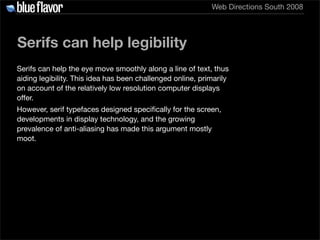 Elegant Web Typography