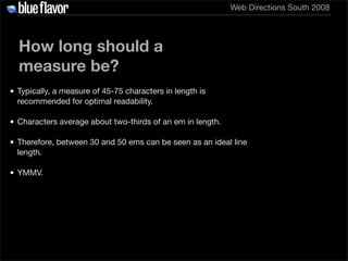 Elegant Web Typography