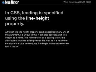 Elegant Web Typography