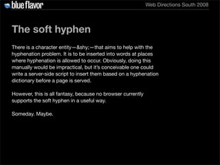Elegant Web Typography