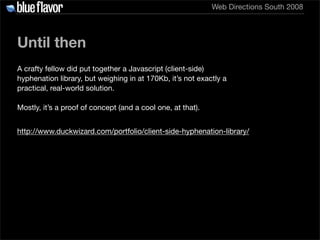 Elegant Web Typography
