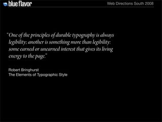 Elegant Web Typography