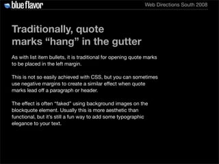 Elegant Web Typography
