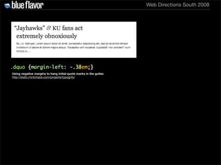 Elegant Web Typography