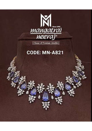 Elegant Diamond Necklace Design for bride