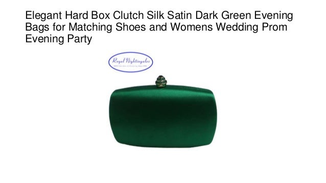 dark green shoes and matching bag