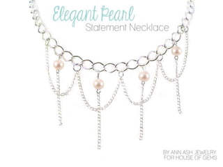 Elegant Pearl Statement Necklace Tutorial