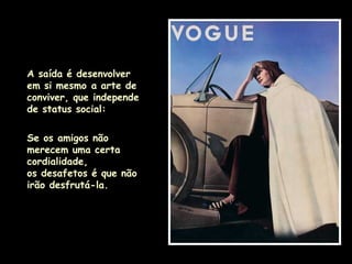 Elegância e comportamento