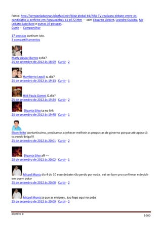 Facebook - A arma letal em Campanhas Eleitorais 
