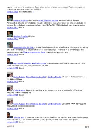 Facebook - A arma letal em Campanhas Eleitorais 