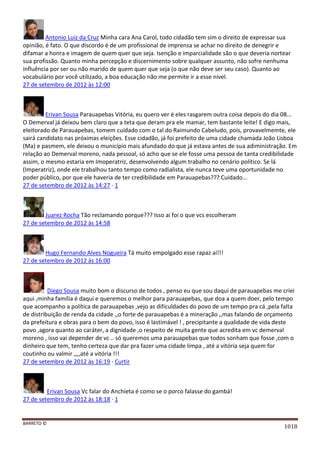 Facebook - A arma letal em Campanhas Eleitorais 