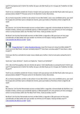 Facebook - A arma letal em Campanhas Eleitorais 