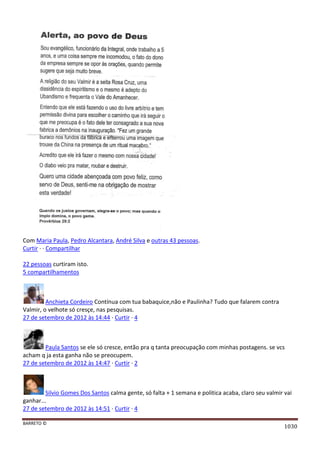 Facebook - A arma letal em Campanhas Eleitorais 