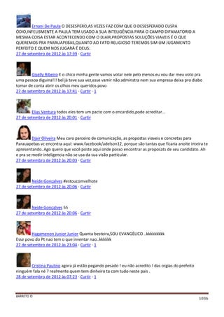 Facebook - A arma letal em Campanhas Eleitorais 