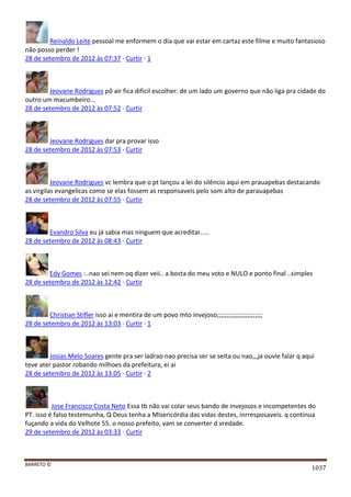 Facebook - A arma letal em Campanhas Eleitorais 