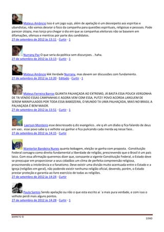 Facebook - A arma letal em Campanhas Eleitorais 