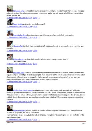 Facebook - A arma letal em Campanhas Eleitorais 