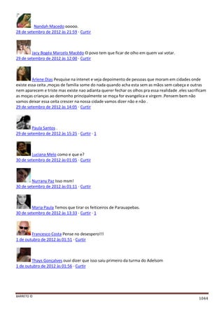 Facebook - A arma letal em Campanhas Eleitorais 