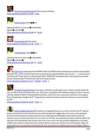 Facebook - A arma letal em Campanhas Eleitorais 