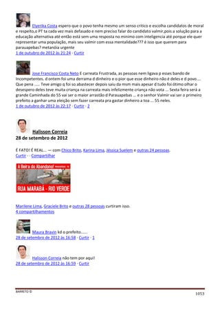 Facebook - A arma letal em Campanhas Eleitorais 