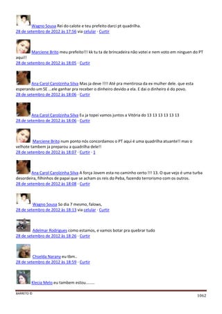 Facebook - A arma letal em Campanhas Eleitorais 