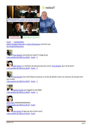 Facebook - A arma letal em Campanhas Eleitorais 