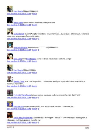 Facebook - A arma letal em Campanhas Eleitorais 