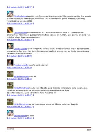 Facebook - A arma letal em Campanhas Eleitorais 