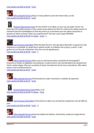 Facebook - A arma letal em Campanhas Eleitorais 