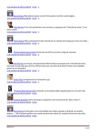 Facebook - A arma letal em Campanhas Eleitorais 