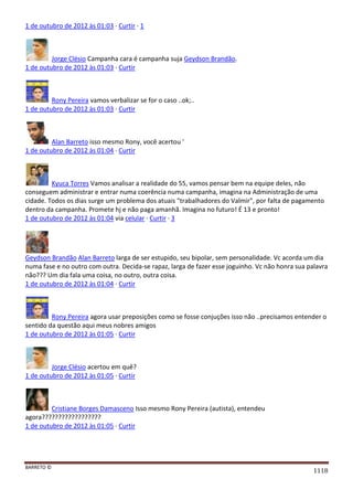 Facebook - A arma letal em Campanhas Eleitorais 