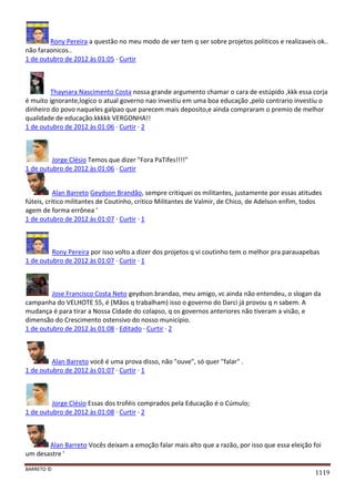 Facebook - A arma letal em Campanhas Eleitorais 