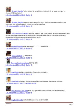 Facebook - A arma letal em Campanhas Eleitorais 