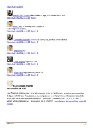 Facebook - A arma letal em Campanhas Eleitorais 