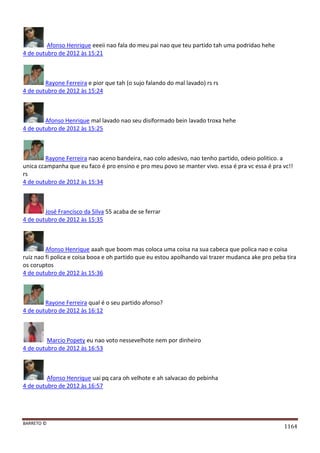 Facebook - A arma letal em Campanhas Eleitorais 