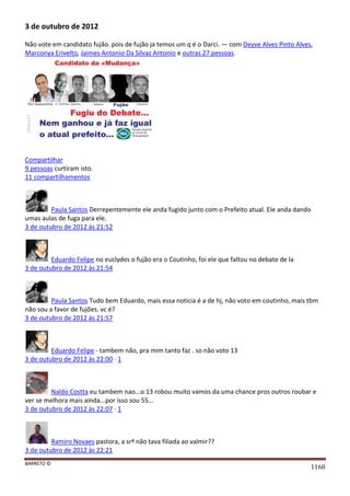 Facebook - A arma letal em Campanhas Eleitorais 