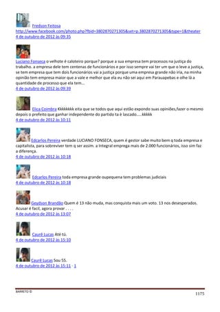 Facebook - A arma letal em Campanhas Eleitorais 