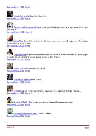 Facebook - A arma letal em Campanhas Eleitorais 