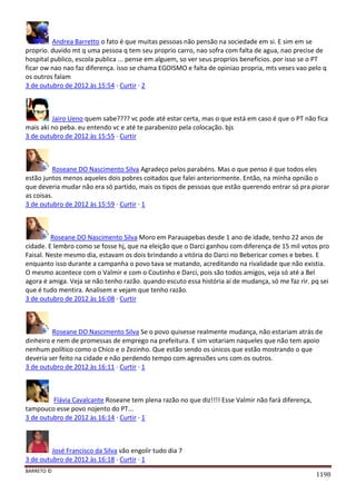 Facebook - A arma letal em Campanhas Eleitorais 