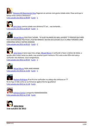 Facebook - A arma letal em Campanhas Eleitorais 