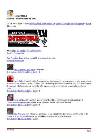 Facebook - A arma letal em Campanhas Eleitorais 