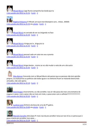 Facebook - A arma letal em Campanhas Eleitorais 