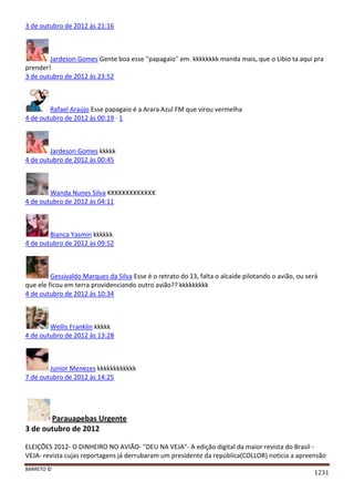 Facebook - A arma letal em Campanhas Eleitorais 